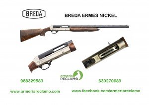 Escopeta BREDA ERMES NICKEL, calibre 12.