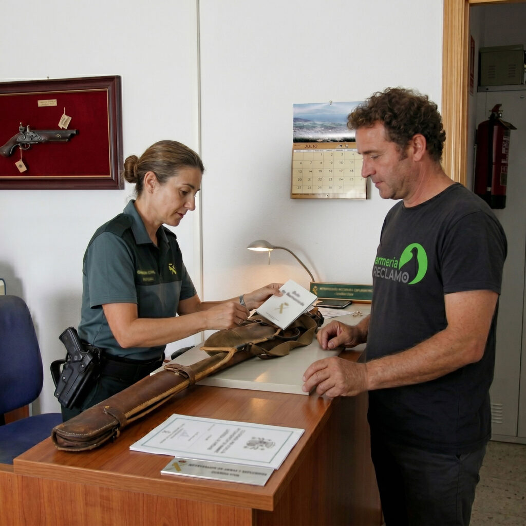 Servicio de intervencion de armas de Armería Reclamo en Viana do Bolo, Ourense